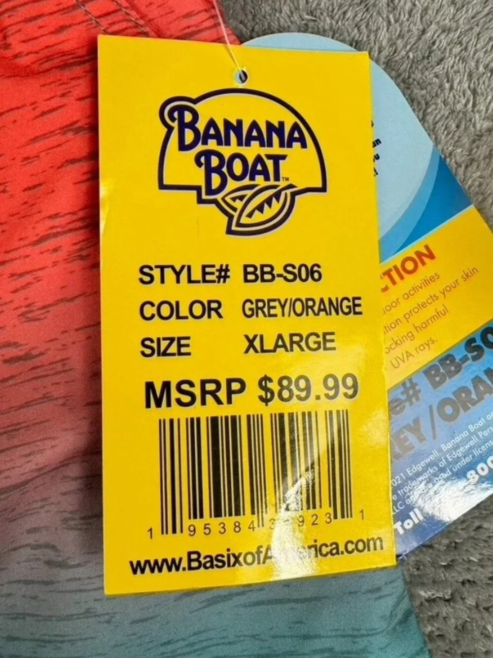 BANANA BOAT SWIM SHORTS, SIZE XL, NWT